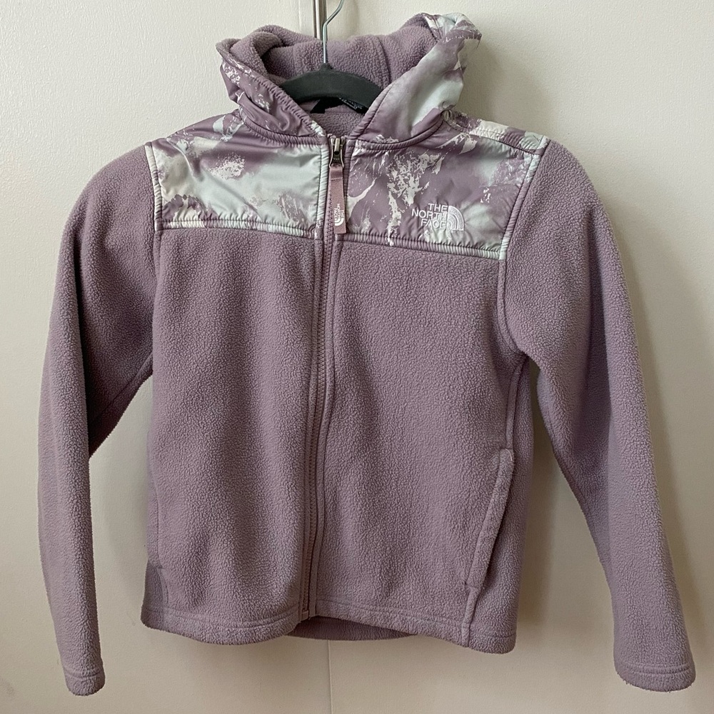 The North Face Girls Hooded Fleece, Size S (7/8)